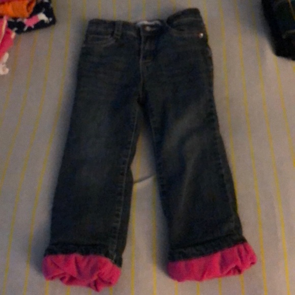 flannel lined jeans girls